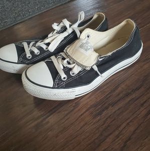 Black low top Converse